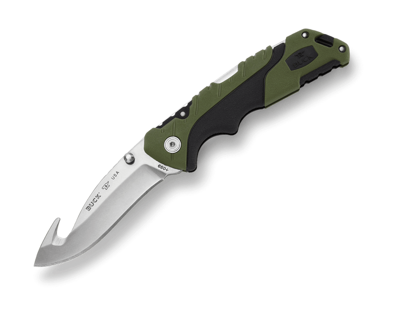 Load image into Gallery viewer, Folding knife Buck Folding Pursuit Large Guthook 0660GRG
