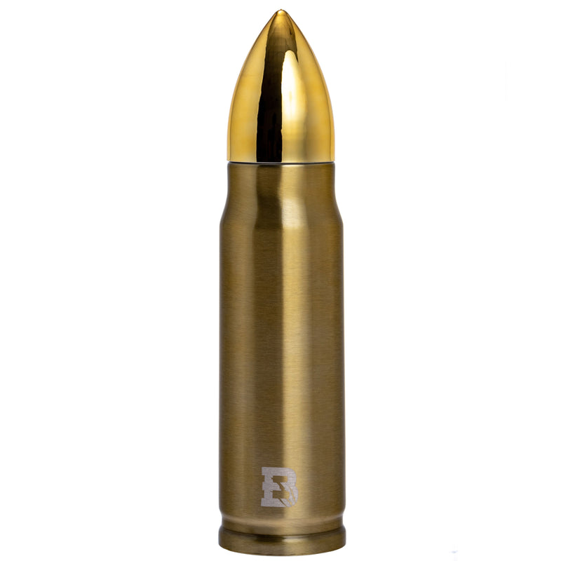 Load image into Gallery viewer, Badger Outdoor Bullet Brass 0.5L thermos
