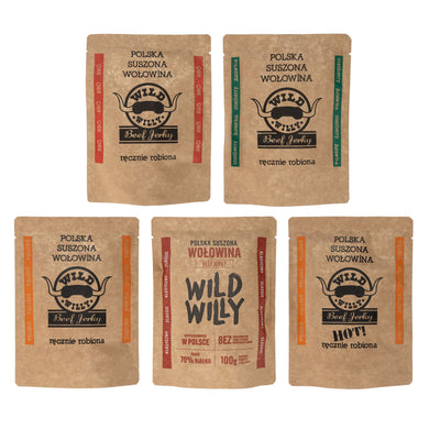 Wild Willy Beef Jerky 5x30g komplekt