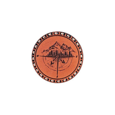 TigerWood nahast embleem - Wind Rose