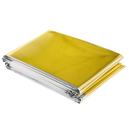Thermal blanket 210 x 160 cm gold/silver