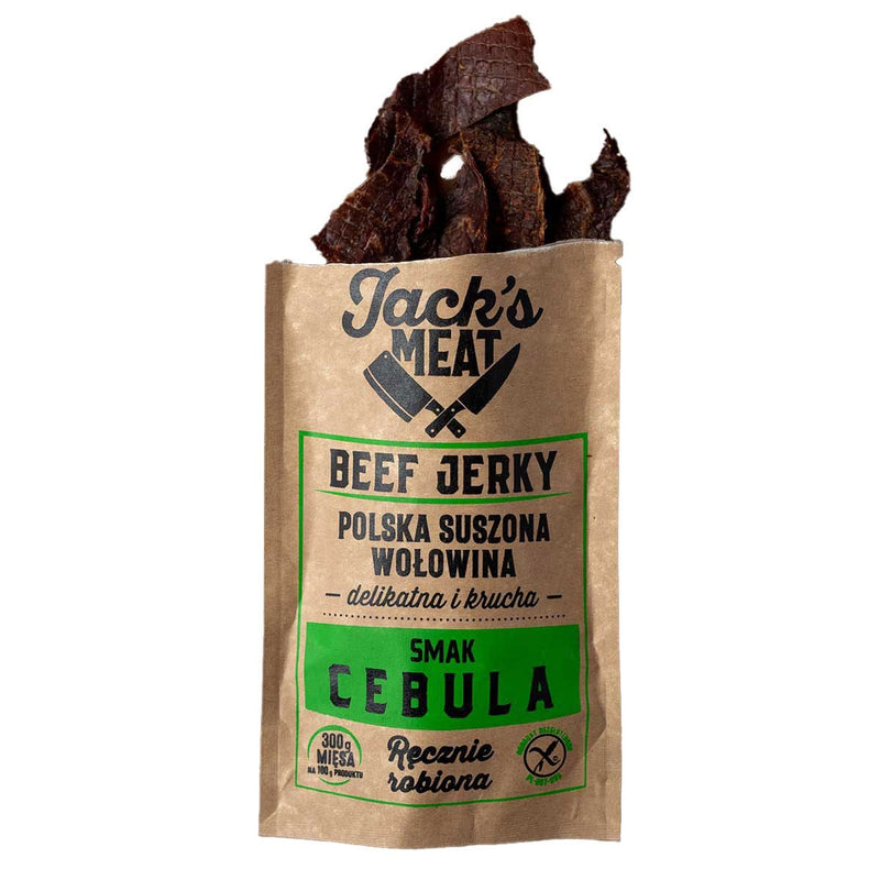 Laadige pilt galerii vaatajasse, Jack&#39;s Meat Beef Jerky sibulamaitseline - 30g
