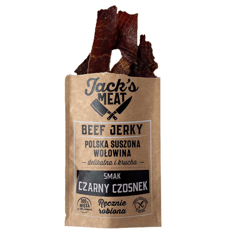 Laadige pilt galerii vaatajasse, Jack&#39;s Meat Beef Jerky musta küüslauguga - 30g
