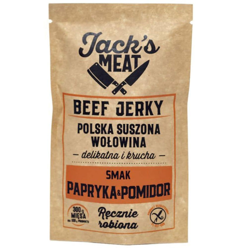 Laadige pilt galerii vaatajasse, Jack&#39;s Meat Beef Jerky paprika ja tomati maitsega - 30g
