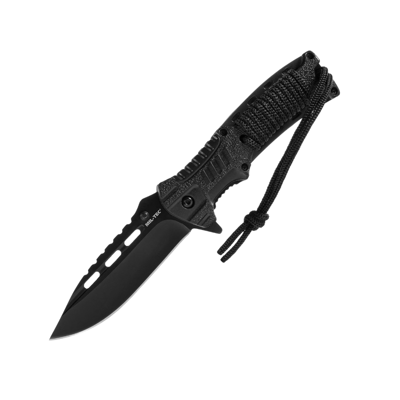 Load image into Gallery viewer, Mil-Tec Paracord folding knife with flint
