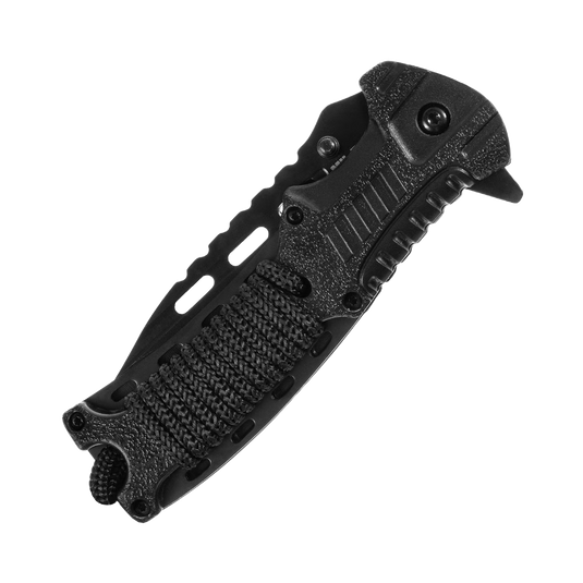 Mil-Tec Paracord folding knife with flint