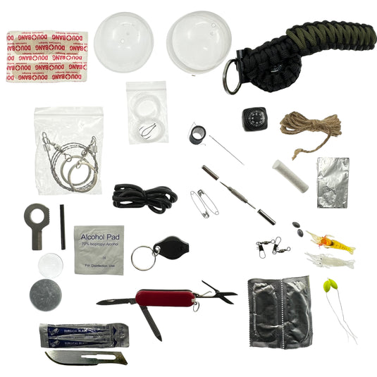 JB Tacticals Paracord Granat 38in1 ellujäämiskomplekt