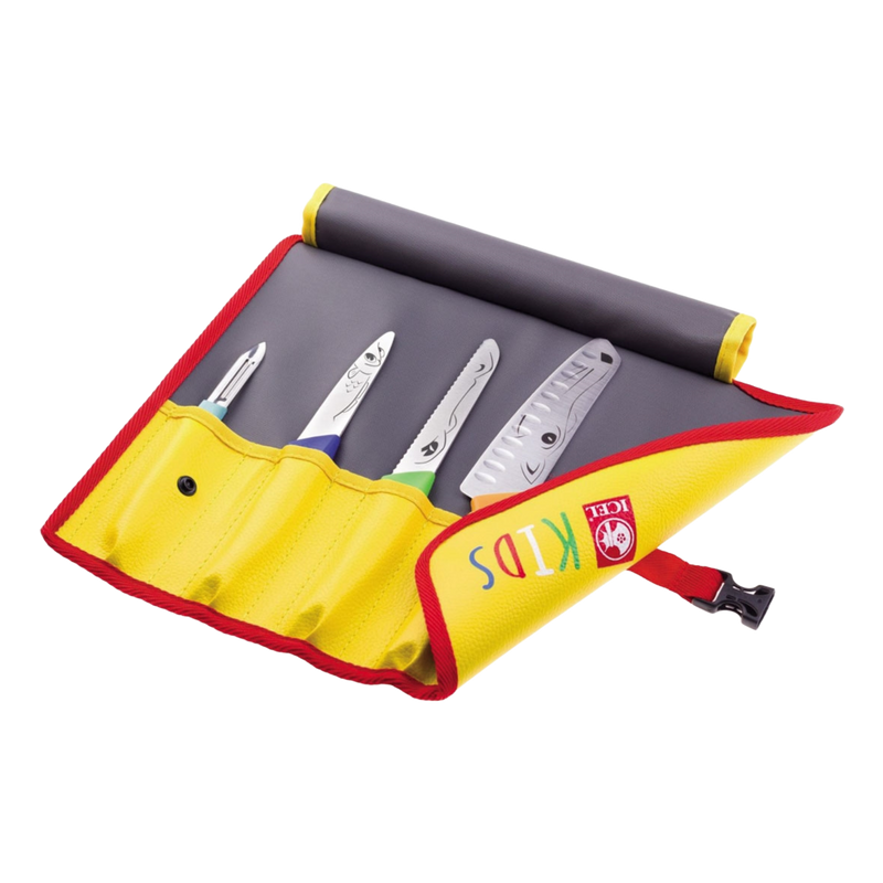 Load image into Gallery viewer, Icel - Children&#39;s knife set 4 pcs, with roller shutter
