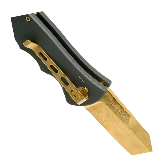 Böker Leopard-Damascus III Gold