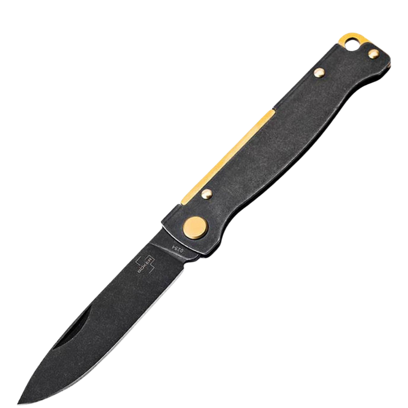 Laadige pilt galerii vaatajasse, Böker Plus Atlas Stonewash Brass - Black
