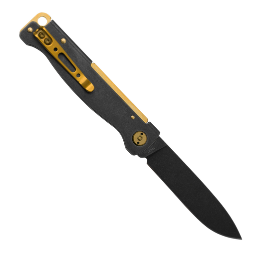 Böker Plus Atlas Stonewash Brass - Black