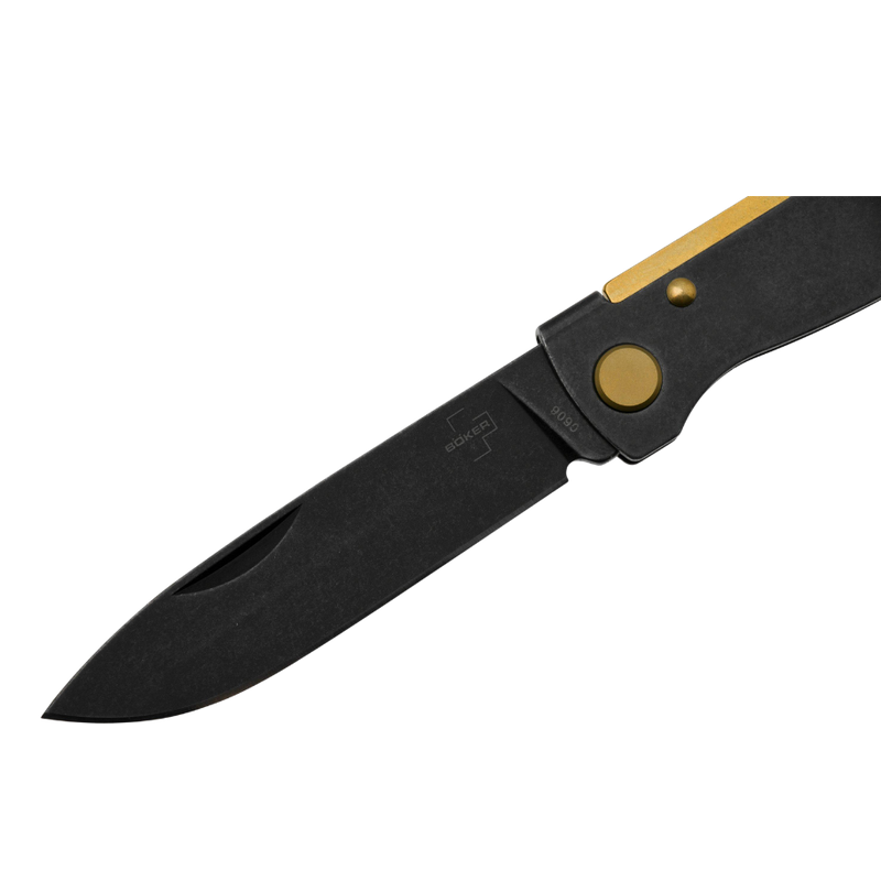 Laadige pilt galerii vaatajasse, Böker Plus Atlas Stonewash Brass - Black
