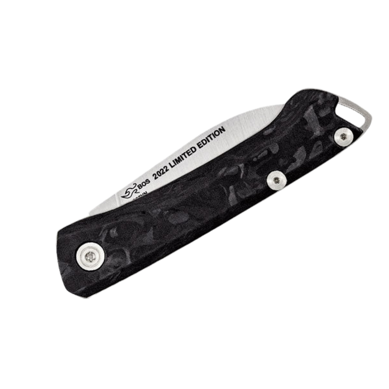 Load image into Gallery viewer, Buck Saunter Marbled Carbon Fiber 250CFSLE Limited Edition Folding Knife
