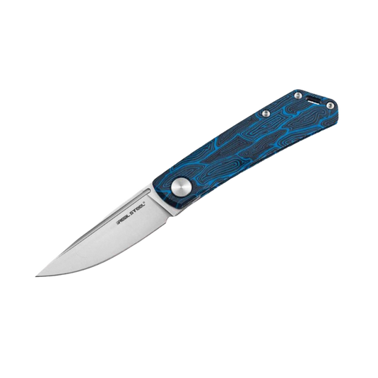 Real Steel Luna Damask G10 Sky Boker Exclusive