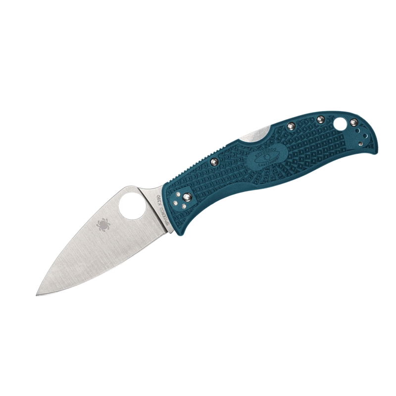 Load image into Gallery viewer, Spyderco Leafjumper™ Blue Lightweight K390 C262BLK390
