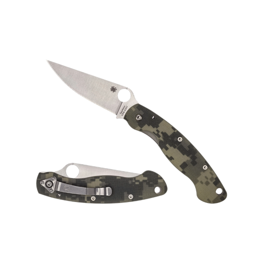 Spyderco MILITARY G-10 CAMO PLAIN C36GPCMO2