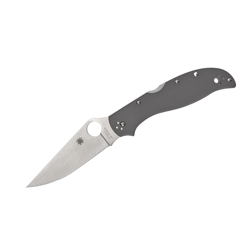 Load image into Gallery viewer, Spyderco Stretch 2 XL G-10 Gray Cru-Wear Plain C258GPGYCW
