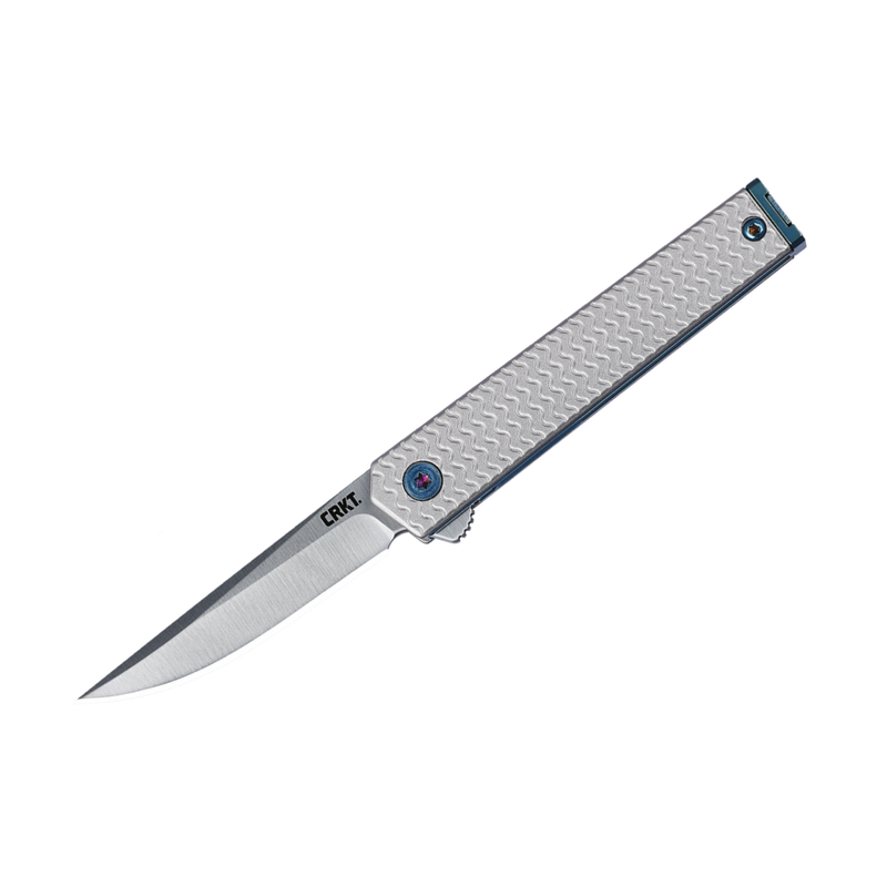 Load image into Gallery viewer, CRKT CEO MICROFLIPPER SILVER DROP 7081
