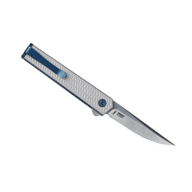 Load image into Gallery viewer, CRKT CEO MICROFLIPPER SILVER DROP 7081
