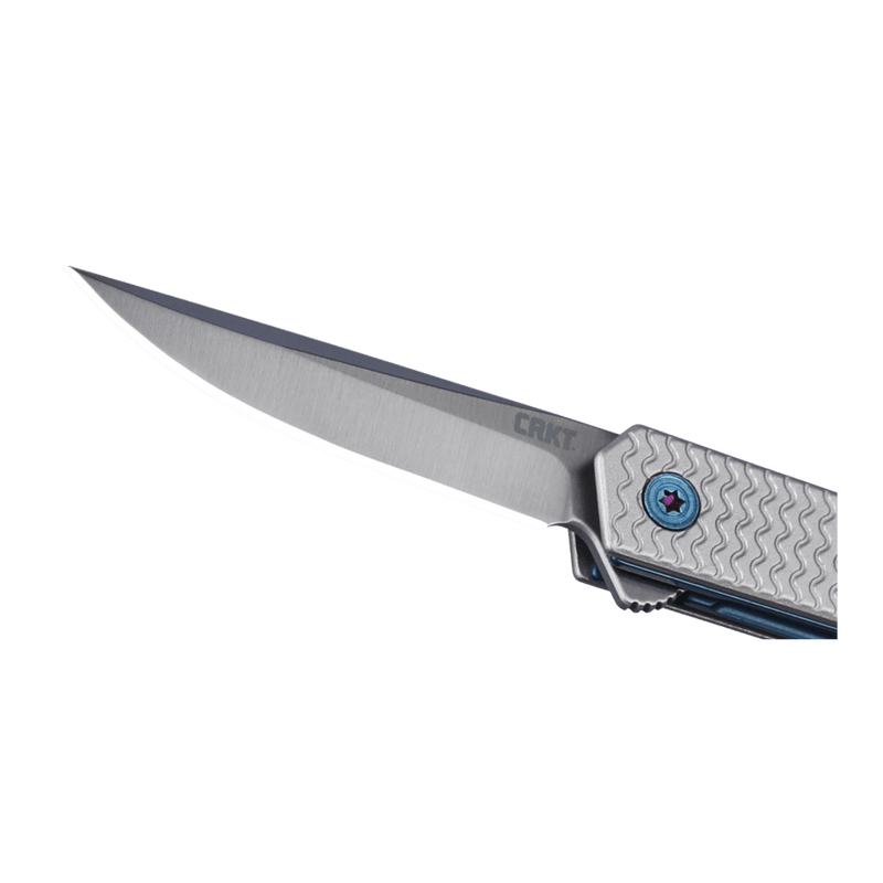 Load image into Gallery viewer, CRKT CEO MICROFLIPPER SILVER DROP 7081
