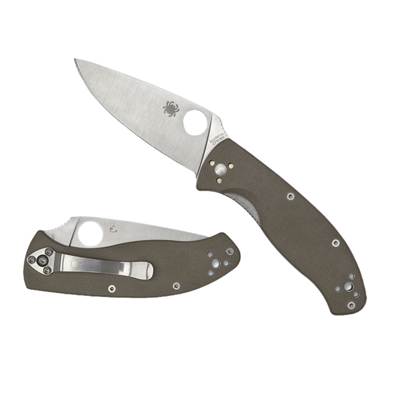 Load image into Gallery viewer, Spyderco TENACIOUS G-10 BROWN CPM M4 PLAIN
