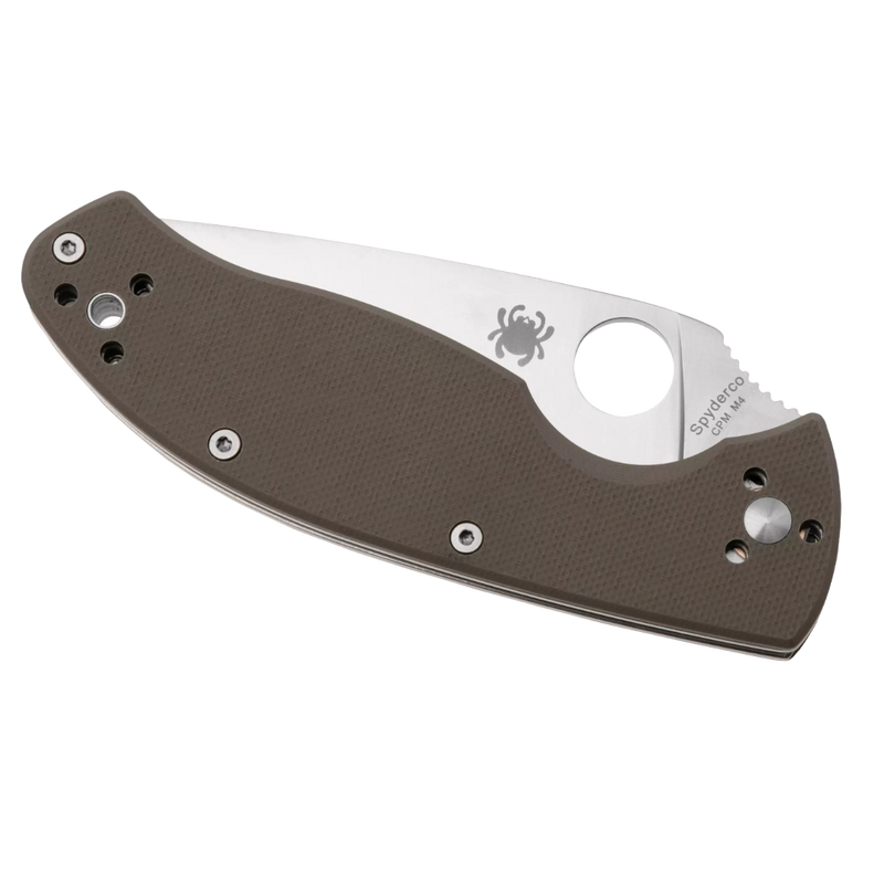 Load image into Gallery viewer, Spyderco TENACIOUS G-10 BROWN CPM M4 PLAIN
