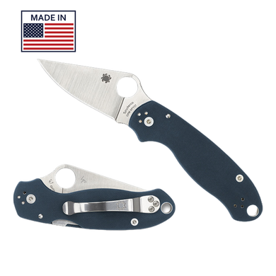 Spyderco PARA 3 G-10 COBALT BLUE PLAIN