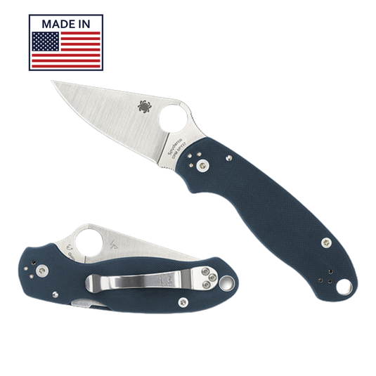 Spyderco PARA 3 G-10 COBALT BLUE PLAIN