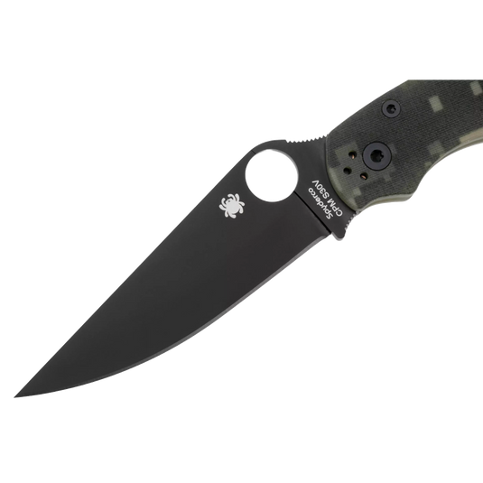 Spyderco MILITARY 2 G-10 CAMO BLACK BLADE PLAIN