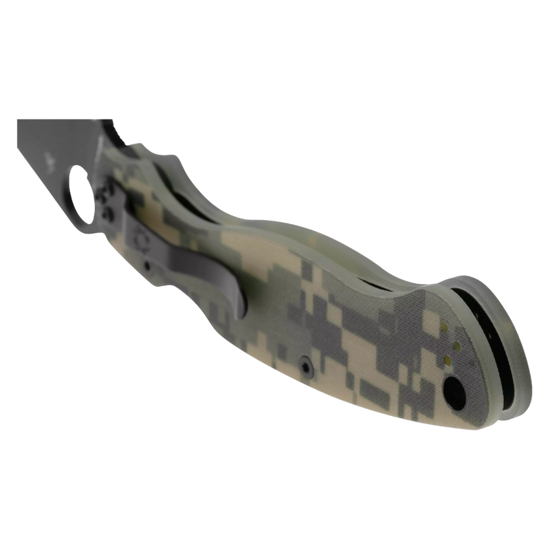 Load image into Gallery viewer, Spyderco MILITARY 2 G-10 CAMO BLACK BLADE PLAIN
