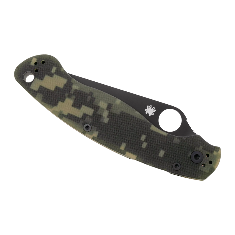 Load image into Gallery viewer, Spyderco MILITARY 2 G-10 CAMO BLACK BLADE PLAIN
