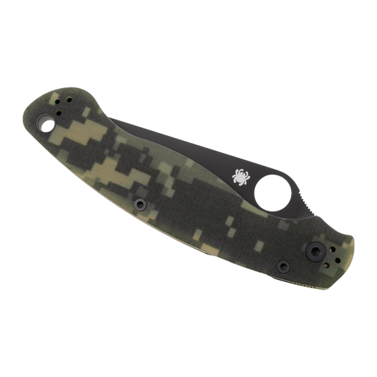 Spyderco MILITARY 2 G-10 CAMO BLACK BLADE PLAIN