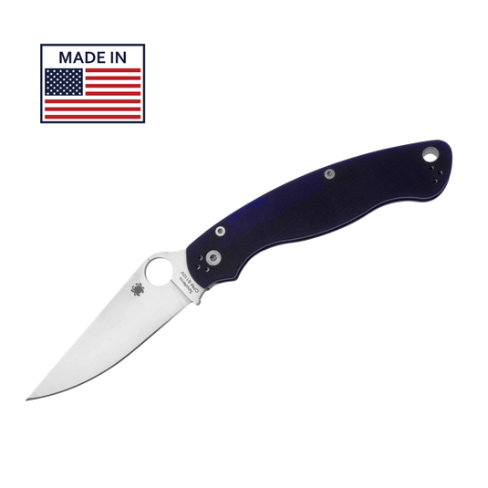 Spyderco MILITARY 2 G-10 DARK BLUE CPM S110V PLAIN