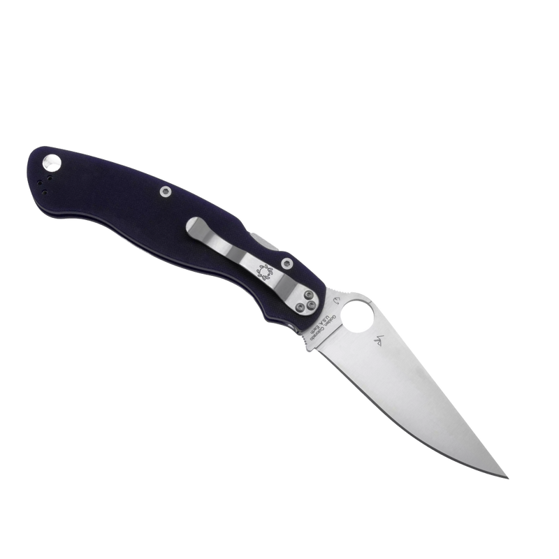 Load image into Gallery viewer, Spyderco MILITARY 2 G-10 DARK BLUE CPM S110V PLAIN
