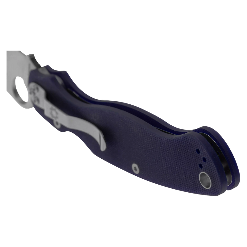 Load image into Gallery viewer, Spyderco MILITARY 2 G-10 DARK BLUE CPM S110V PLAIN
