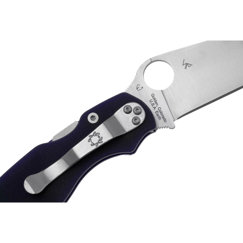 Load image into Gallery viewer, Spyderco MILITARY 2 G-10 DARK BLUE CPM S110V PLAIN
