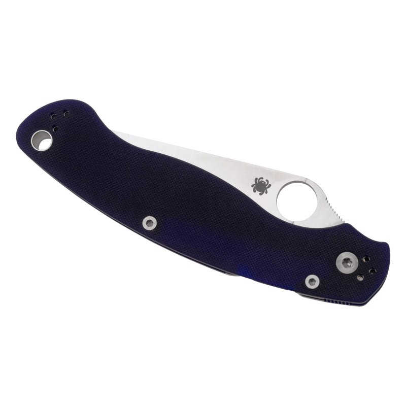 Load image into Gallery viewer, Spyderco MILITARY 2 G-10 DARK BLUE CPM S110V PLAIN
