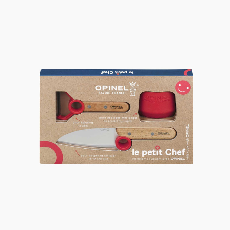 Load image into Gallery viewer, Opinel Set &quot;LE PETIT CHEF&quot; For Children - Red
