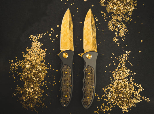 Böker Leopard-Damascus III Gold