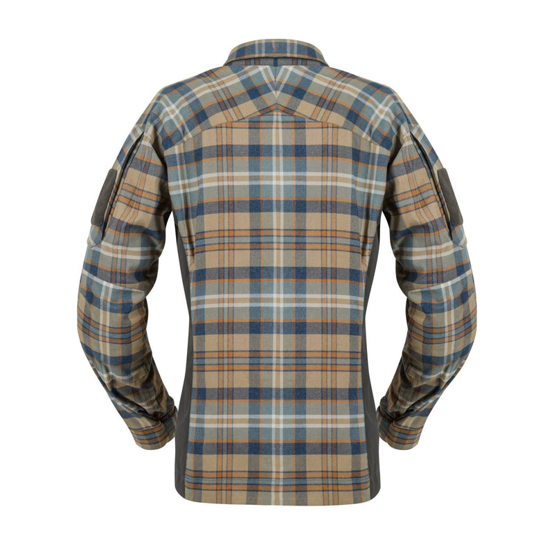 Load image into Gallery viewer, Helikon MBDU Flannel Slate Blue Checkered Shirt
