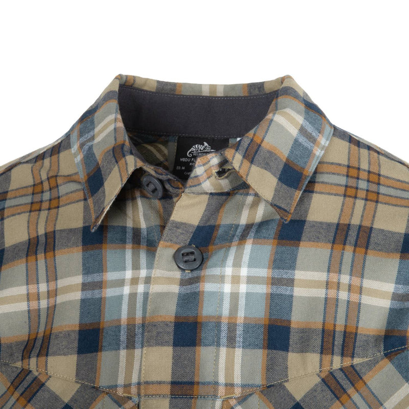 Load image into Gallery viewer, Helikon MBDU Flannel Slate Blue Checkered Shirt
