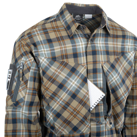 Helikon MBDU Flannel Slate Blue Checkered Shirt