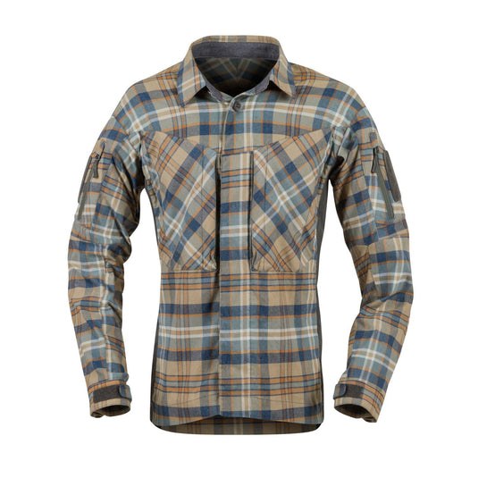 Helikon MBDU Flannel Slate Blue Checkered Shirt