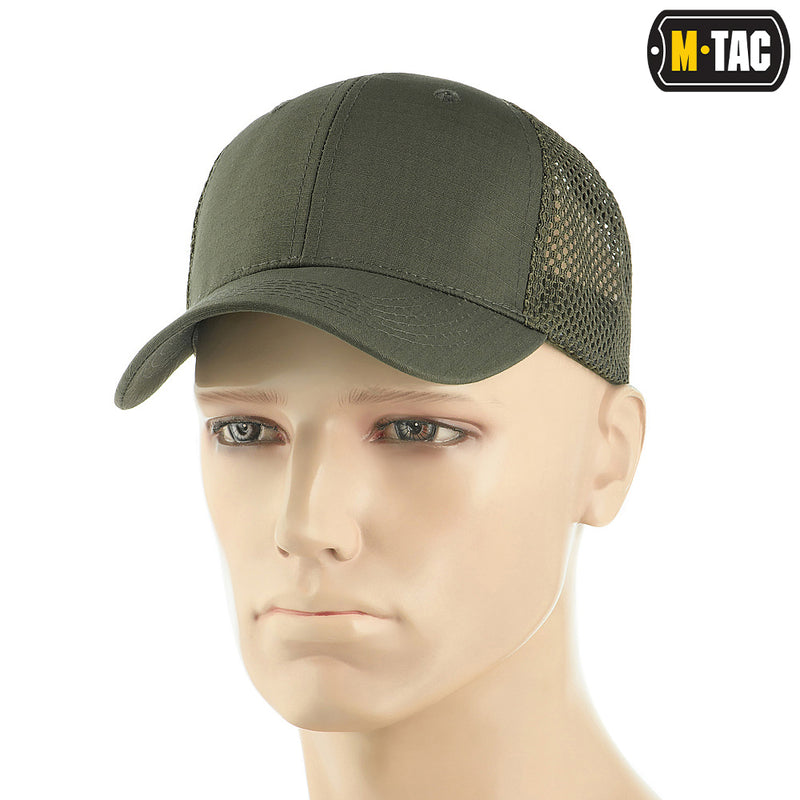 Laadige pilt galerii vaatajasse, M-Tac Mesh Flex Ripstop Baseball Cap Army Olive
