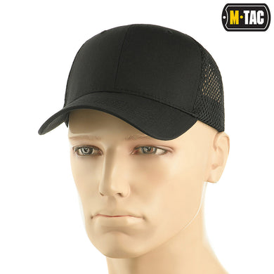 M-Tac Mesh Flex Ripstop Baseball Cap Black