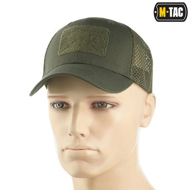 M-Tac Mesh Flex Ripstop Baseball Cap with velcro Army Olive