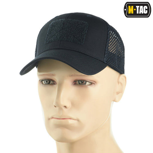 M-Tac Mesh Flex Ripstop Baseball Cap with velcro Dark Navy Blue