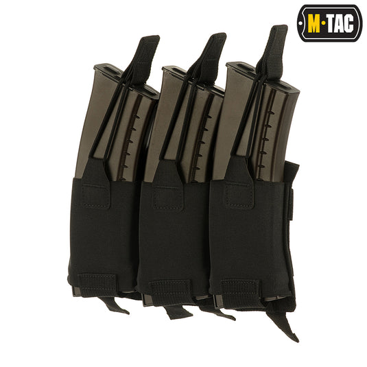 M-Tac elastic pouch for 3 magazines Elite Black