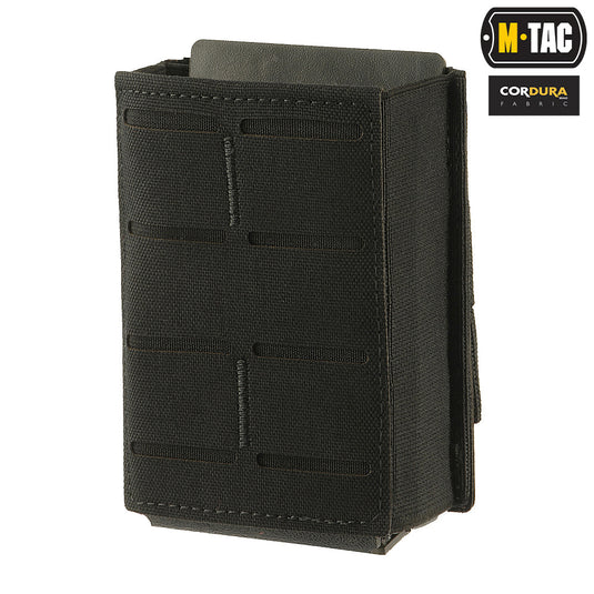 M-Tac magazine pouch with elastic band (10 cm) Laser Cut Black