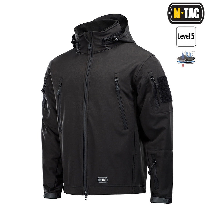 Load image into Gallery viewer, M-Tac Softshell Jacket with liner Black
